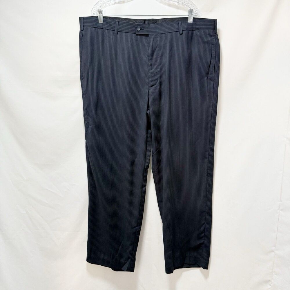 Van Heusen Classic Fit Dress Pants Men's Striped 42W 30L Pleated